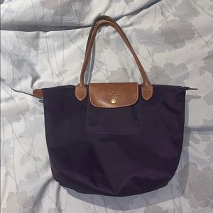 Purple le pliage tote bag